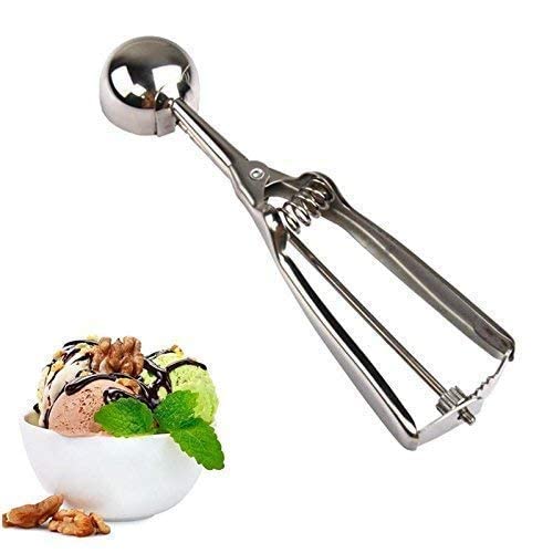 SKDBPM KDR Stainless Steel Handheld Ice Cream Scoop Spoon Scoopers with Trigger Easy Cookie Melon Serving Scooper - Image 4