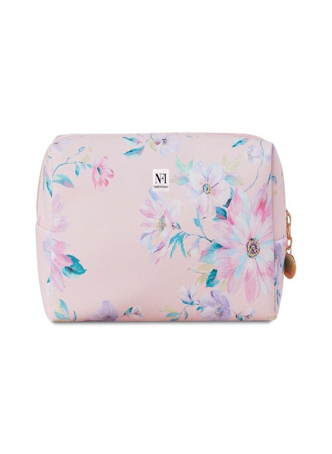 NFI essentials Makeup Pouch Floral Print Cosmetic Pouch Vanity Case Jewellery Pouch Stationery Pencil Case Travel Organiser Travel Pouch - Image 1