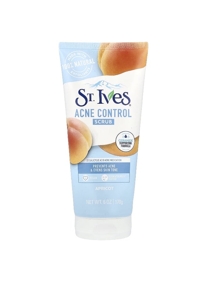 STIVES سانت آيفس، مقشر للتحكم في حب الشباب، مشمش، 6 أونصات (170 جرام) - Image 1