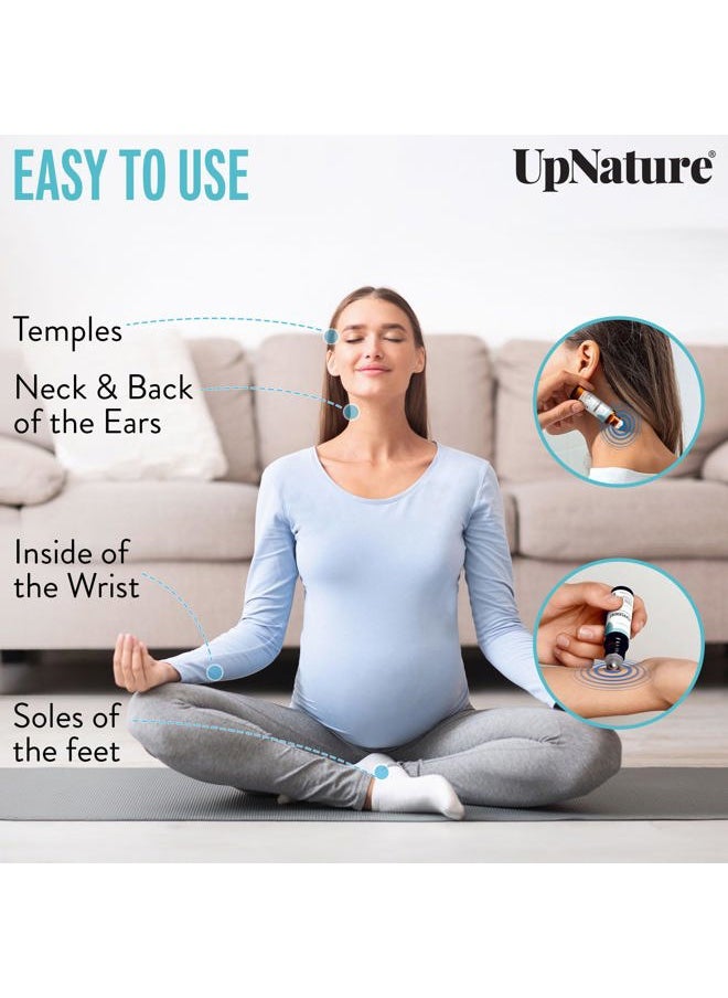 upnature - Peppermint Essential Oil Roll On - Natural Nausea Morning Sickness Relief for Pregnant Women - Pregnancy Must Haves Rollerball Roller - Image 1