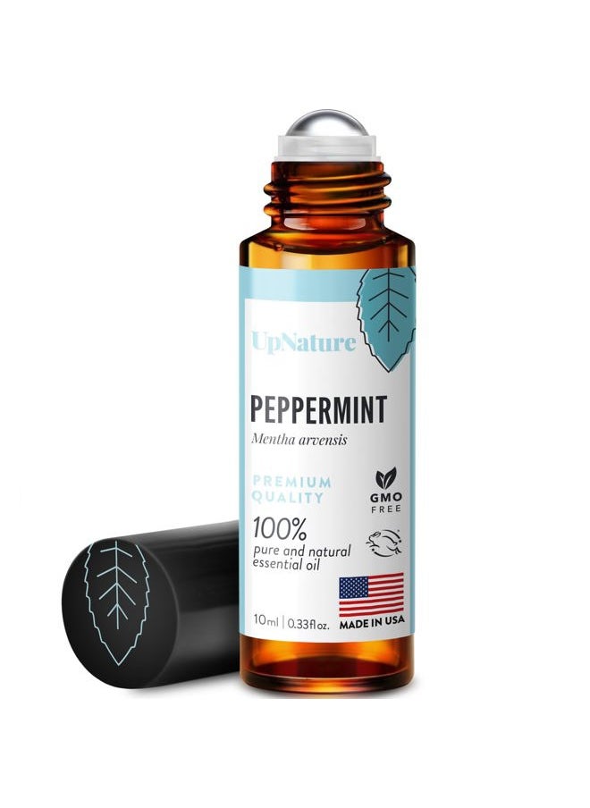 upnature - Peppermint Essential Oil Roll On - Natural Nausea Morning Sickness Relief for Pregnant Women - Pregnancy Must Haves Rollerball Roller - Image 1