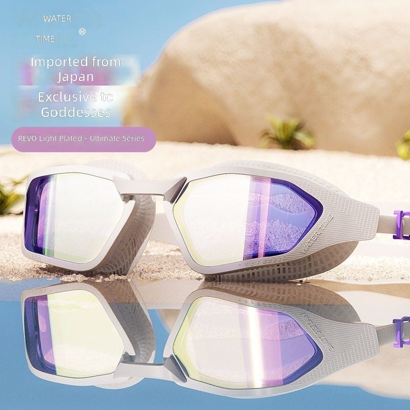 WaterTime Women's Swimming Goggles - HD Anti-Fog Waterproof Swim Glasses with Prescription Lenses - Image 4