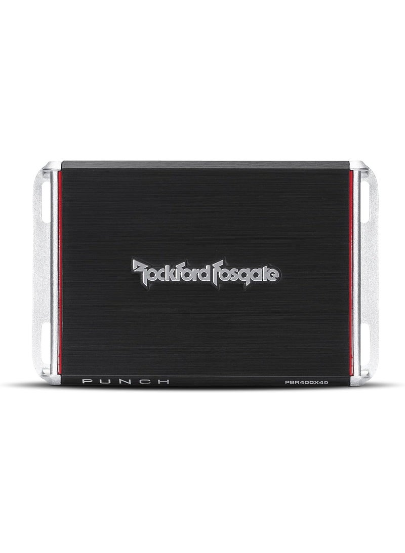 Rockford Fosgate PBR400X4D Punch Compact 400W 4-Channel Class-D Car Amplifier | Ultra Compact Design | High Efficiency Power Output | Ideal for Cars, Bikes & Boats - Image 3