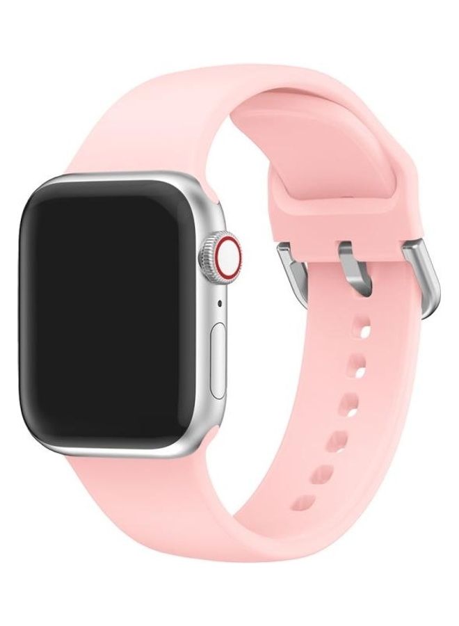 NIBEMINENT Buckle Replacement Strap Watchband For Apple Watch Series 7 45mm/6 & SE 5 4 44mm/3 2 1 42mm Vintage Rose - Image 1