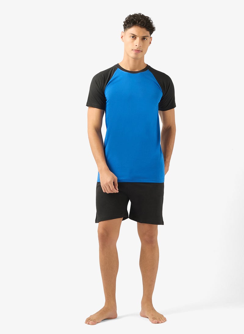 سفنتي فايف طقم بيجامة تي شيرت وشورت - Image 1