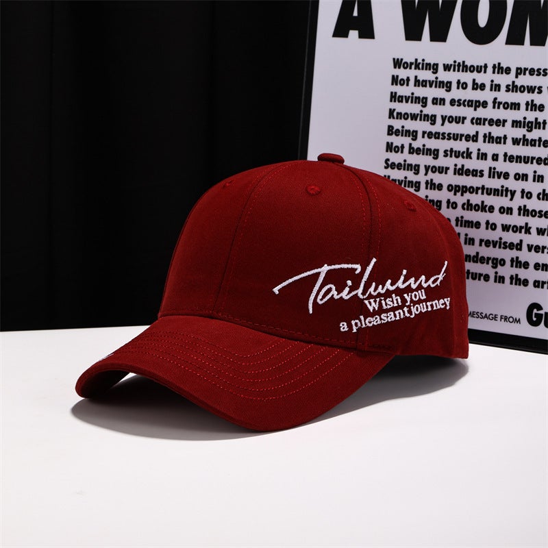 Baseball Cap Couple Side Embroidered Letter Slim Sun Protection Hat - Image 3