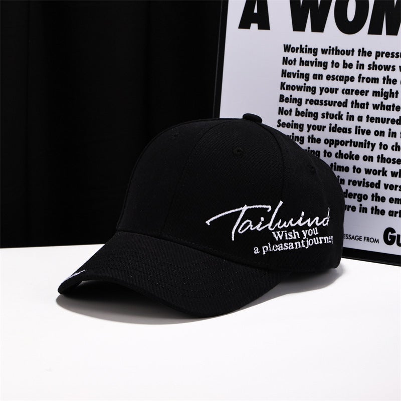 Baseball Cap Couple Side Embroidered Letter Slim Sun Protection Hat - Image 2
