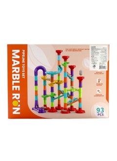 Toy Box 93pcs Construction Building Block Connector Kit Maze Ball Track Game Playset  - Image 4