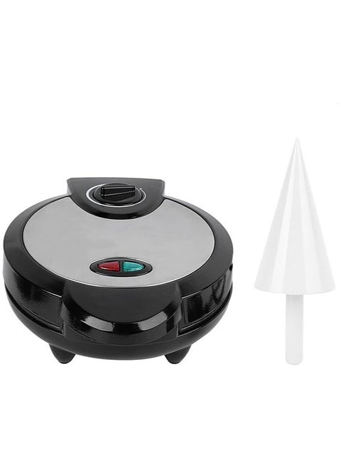 Ice Cream Cone Maker Egg Roll Machine Waffle Cone Maker Electric, Dual Function Shaved Ice and Waffle Cone Machine, Waffle Cones Home and Party Use, Compact and Durable Design 1200W