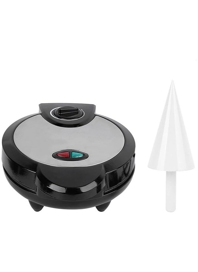 Generic - Ice Cream Cone Maker Egg Roll Machine Waffle Cone Maker Electric, Dual Function Shaved Ice and Waffle Cone Machine, Waffle Cones Home and Party Use, Compact and Durable Design 1200W - Image 1
