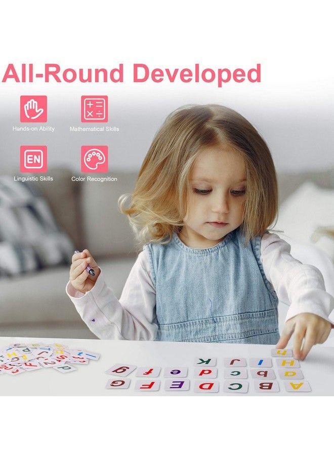 KIDWILL Preschool Math Learning Toy10Row Wooden Frame Abacus With MultiColor Beads Counting Sticks Number Alphabet Cards Gift For 2 3 4 5 6 Years Old Toddlers Boys Girls  - Image 4