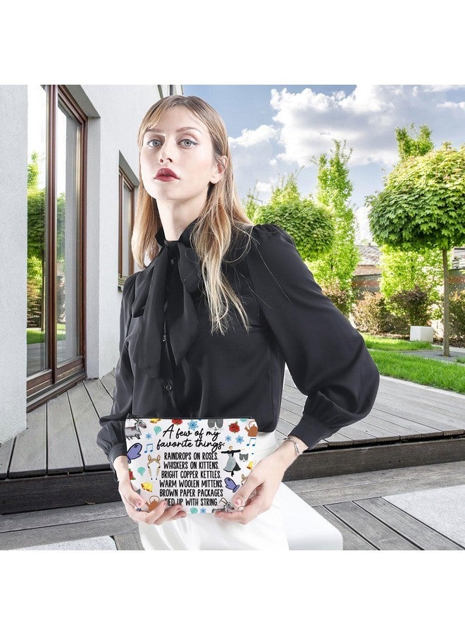 WCGXKO Music Inspired Broadways Musical Gift Sound Music Name List Make Up Zipper Bag For Theratry Musical Fans (A Few Whi) - Image 4