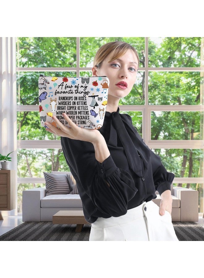 WCGXKO Music Inspired Broadways Musical Gift Sound Music Name List Make Up Zipper Bag For Theratry Musical Fans (A Few Whi) - Image 5