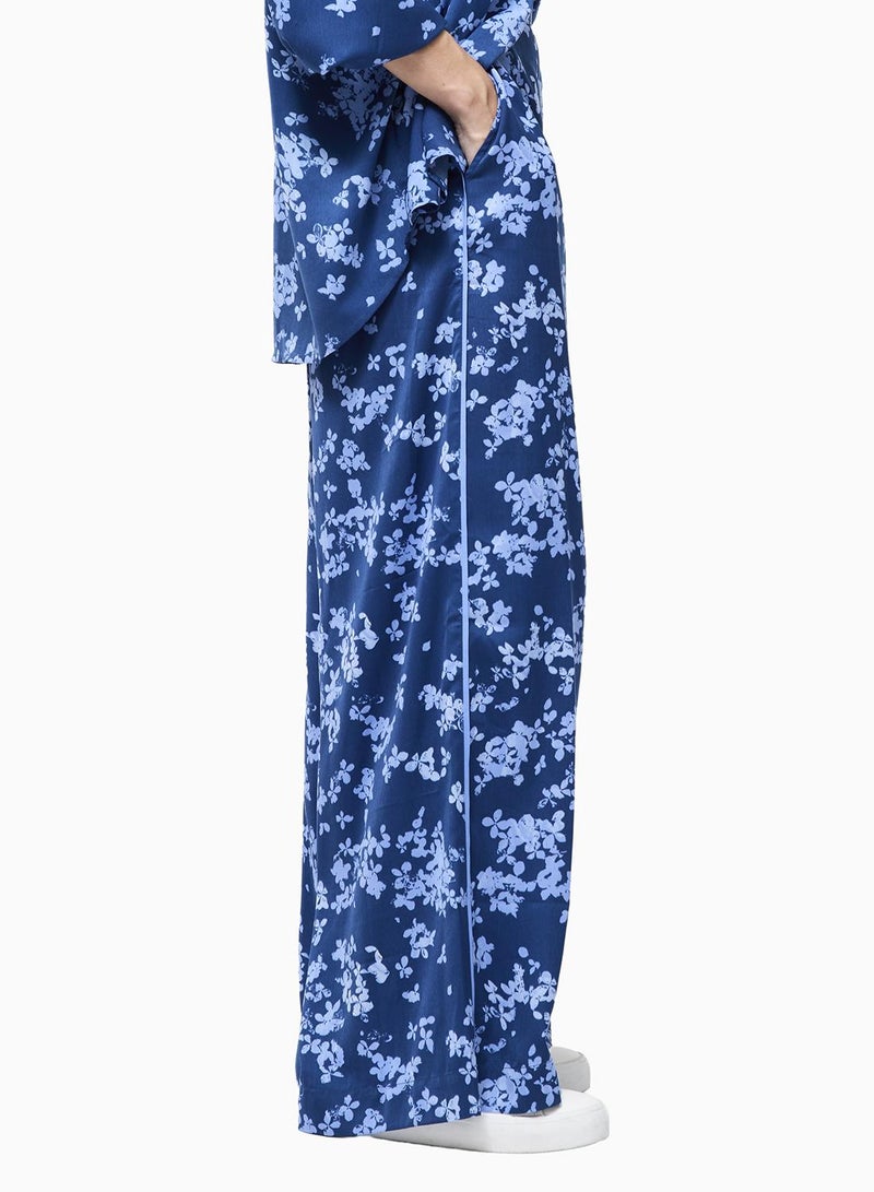 فرنش كونكشن بنطلون مستقيم أرجل بطبعة زهور إيلا سيلايا - Image 2