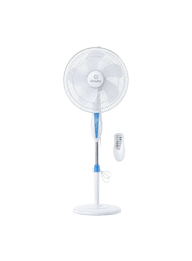 Grouhy Stand Fan 18 Inch With 5 Plastic Blades & Remote Control - USS-18026-R - Image 2