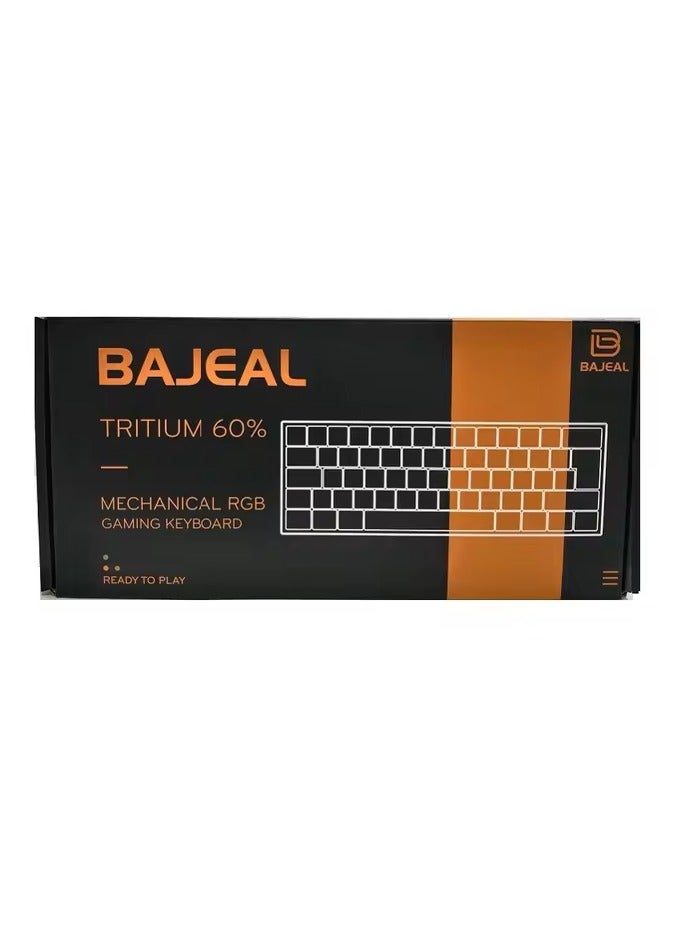 Bajeal K101 Ergonomic Tritium 60% Rainbow RGB Gaming Mechanical Keyboard - Image 2