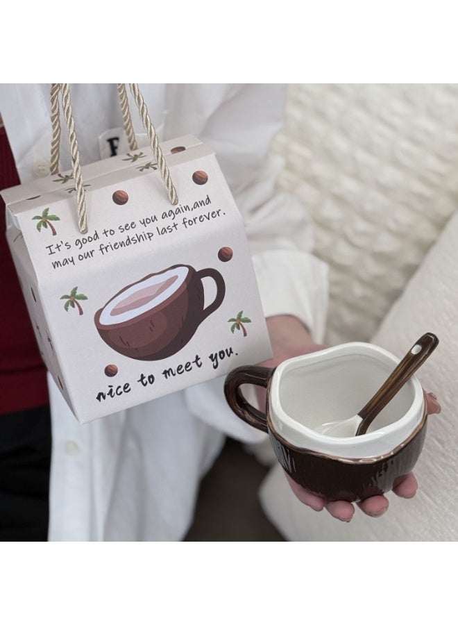 كوب سيراميك، كوب حليب، كوب ماء، مج، هدية للمكتب والمنزل - Image 3