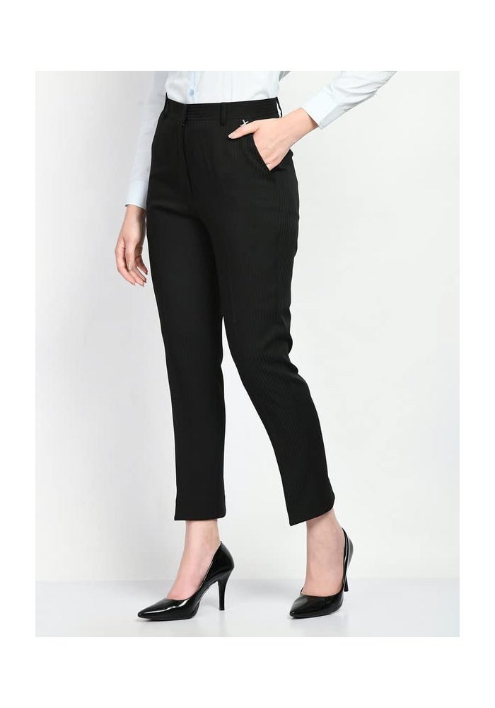Exude Black Straight Trouser for Women - Image 2