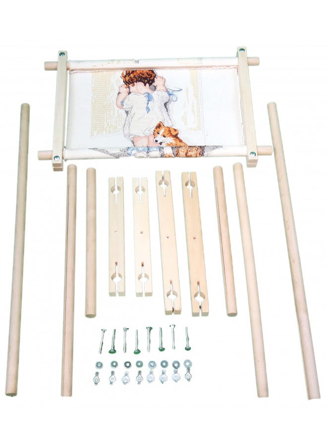 Frank A. Edmunds - Premium Frank A. Edmunds Split Rail Scroll Frame Set - 1 Pc. - Quality Wood, Ideal for Stitchery & Needlecraft Projects - Versatile and Perfect for Any Event - Image 1
