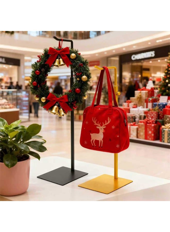 KMtilsh Purse Holder, Adjustable Purse Display Stand , Golden Handbag Display Stand, Hanger Rack for Bags, Suitable For Desktops, Wardrobes And Commercial Storeshook Stand - Image 4