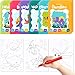 THE TWIDDLERS 24 Pack 6 Themes Bulk Mini Coloring Books for Kids Ages 3 Includes Farm Wild Animals Birds Sea Crawlies Dinosaur Coloring Book Party Favor Classroom Activity Books - Image 3