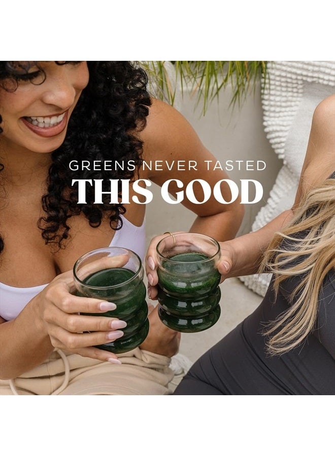 Bloom Nutrition Superfood Greens Powder, Digestive Enzymes with Probiotics and Prebiotics, Gut Health, Bloating Relief for Women, Chlorella, Green Juice Mix with Beet Root Powder, 25 SVG, Mango - Image 5