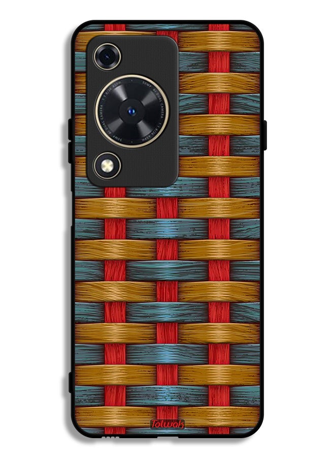Tolwak Huawei Nova Y72S Protective Case Cover Strips Art Pattern