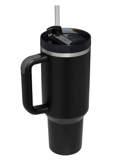 Stanley 40oz Stanley Cup Black Quencher H20 Flowstate Stainless Steel Vacuum Insulated Tumbler with Lid, Straw & Car Cup Holder Compatible for Water, Iced Tea, Coffee, Smoothie and More | BPA‑Free, Best Gift for All Oceans | Premium Eco‑Friendly Travel Mug with Advanced Flowstate Lid.  - Image 2