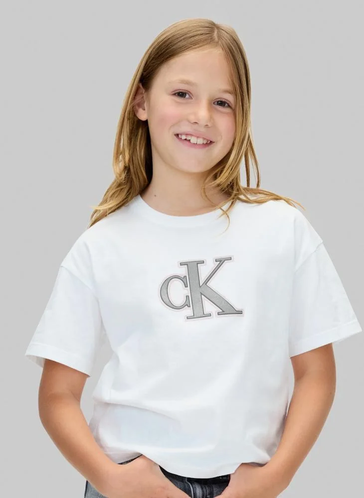 Calvin Klein Jeans Kids Graphic Crew Neck T-Shirt