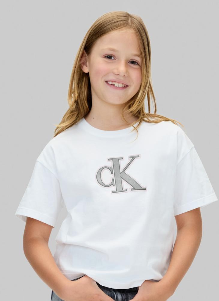 Calvin Klein Jeans Kids Graphic Crew Neck T-Shirt - Image 1