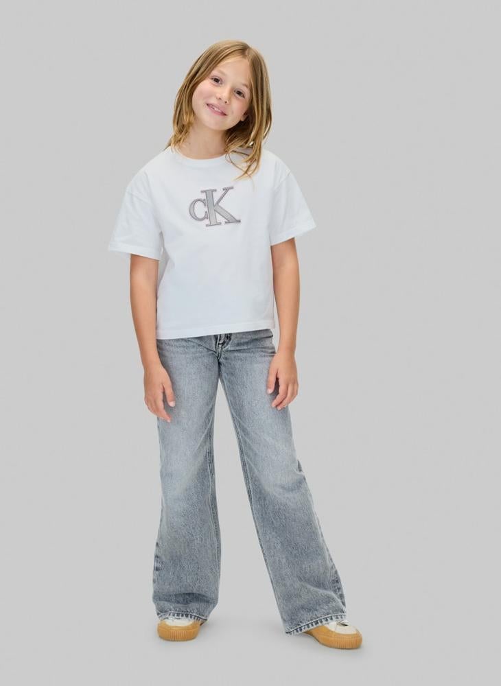 Calvin Klein Jeans Kids Graphic Crew Neck T-Shirt - Image 4