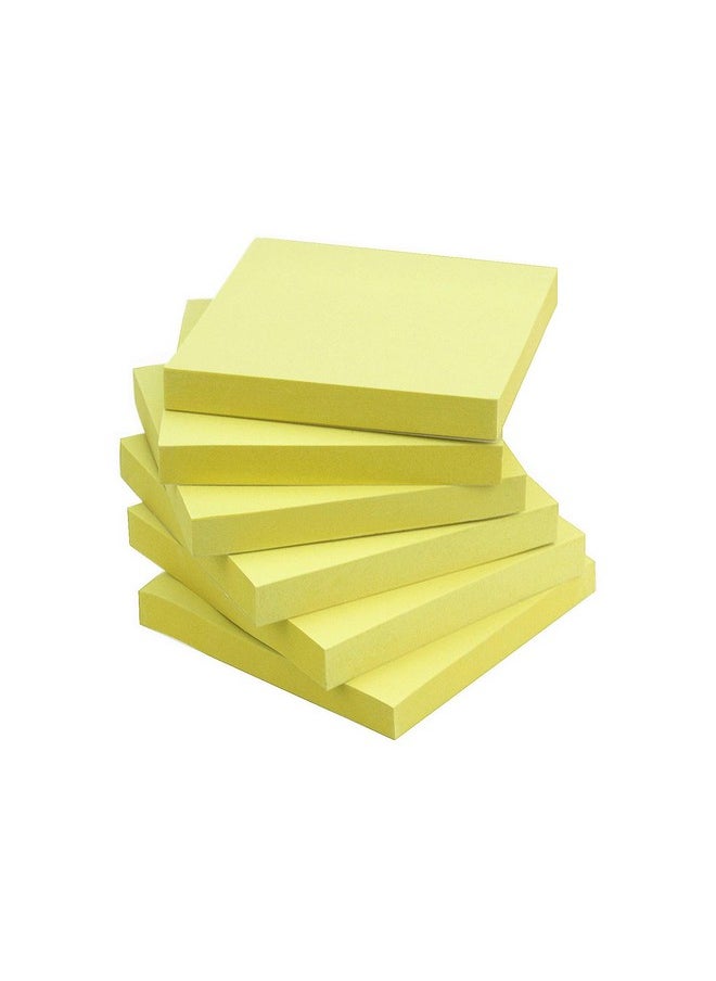 Early Buy Sticky Notes 3X3 Self-Stick Notes Yellow Color 6 Pads, 100 Sheets/Pad (Yellow)  - Image 1
