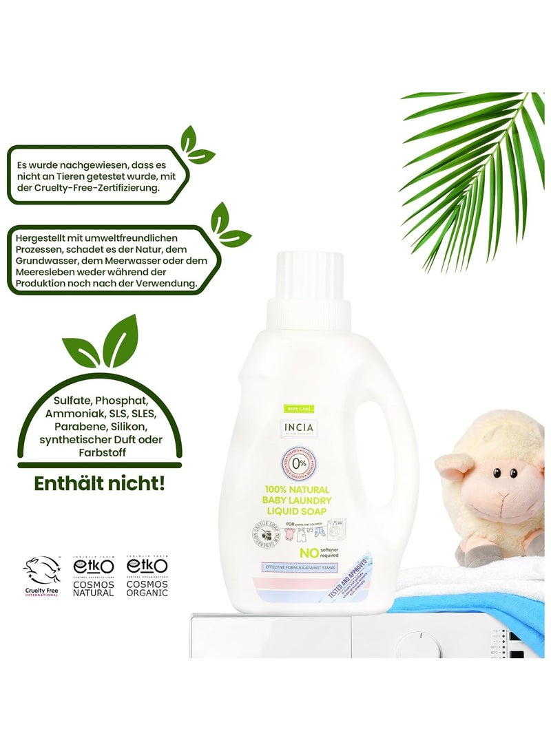 Incia Natural Baby Laundry Liquid Soap 750ml - Image 3
