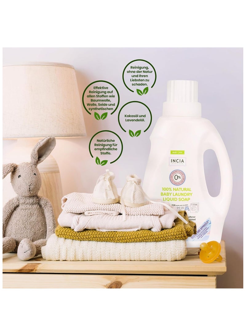 Incia Natural Baby Laundry Liquid Soap 750ml - Image 4