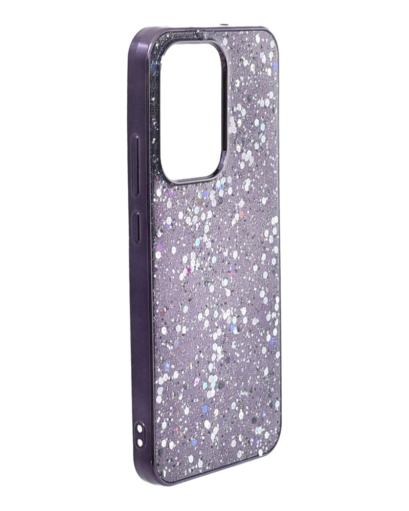 Glitter Plastic Phone Case for Oppo Reno 13 - Purple - Image 2