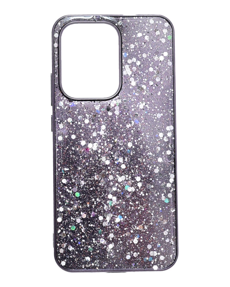 Glitter Plastic Phone Case for Oppo Reno 13 - Purple - Image 1