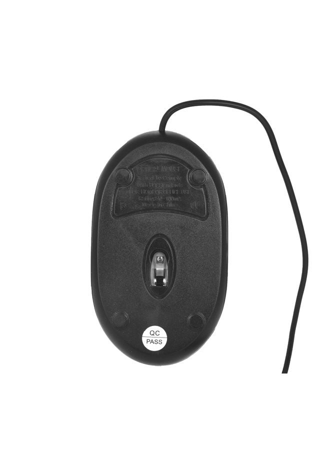 3D USB Wired Mouse Black/Clear - Image 4