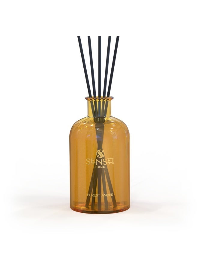 SENSEI Reed Diffuser for Bedrooms, Living Spaces, Hotels and Offices | 1000ml Long Lasting Fragrance | Woody Amber Scent - Image 1