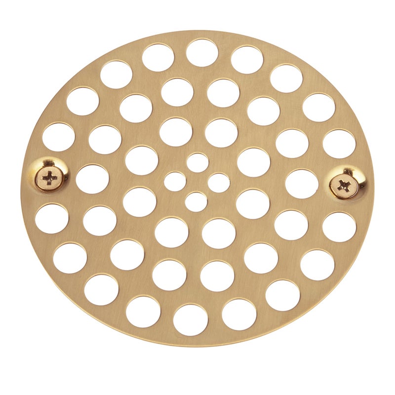 Artiwell 4 Shower Strainer Drain Trim Set Solid Brass Screwin Shower Strainer Drain Cover Replacement Strainer Grid by Artiwell Machine  SelfTapping Screws Included CHAMPAGNE BRONZE