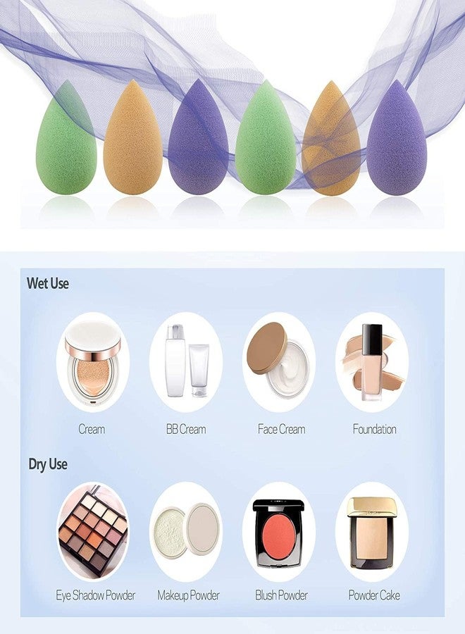 Aternal Mini Makeup Blender Sponge Set-5pcs Soft Beauty Foundation Blending Eggs - for All Kinds of Cosmetics, Liquid Foundation, BB Cream, Powder, Concealer, Isolation, Etc, Multi-colored Gift - Image 3