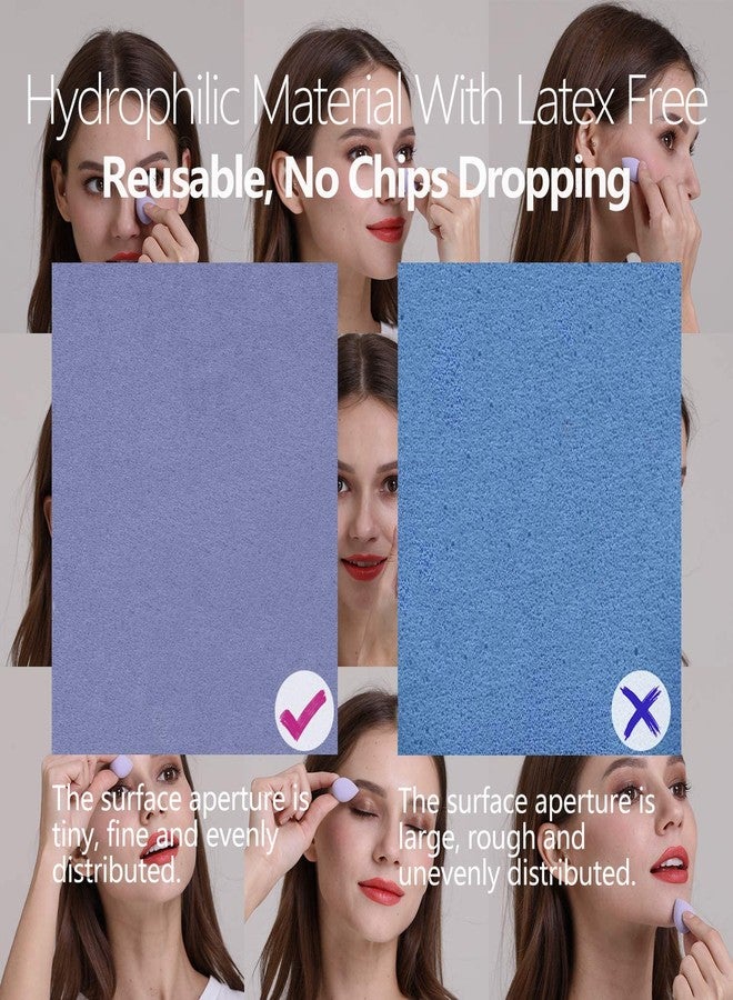 Aternal Mini Makeup Blender Sponge Set-5pcs Soft Beauty Foundation Blending Eggs - for All Kinds of Cosmetics, Liquid Foundation, BB Cream, Powder, Concealer, Isolation, Etc, Multi-colored Gift - Image 5