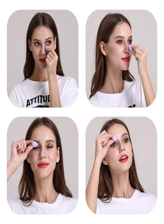 Aternal Mini Makeup Blender Sponge Set-5pcs Soft Beauty Foundation Blending Eggs - for All Kinds of Cosmetics, Liquid Foundation, BB Cream, Powder, Concealer, Isolation, Etc, Multi-colored Gift - Image 4