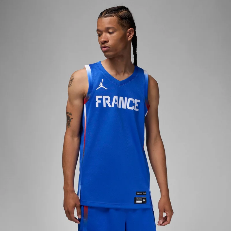 Men's France Limited Road Basketball Jersey
