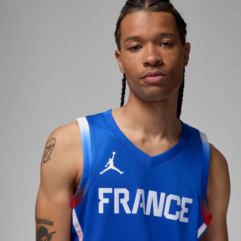 Jordan Blue Men's France Limited Road Basketball Jersey for Men | Best Price UAE