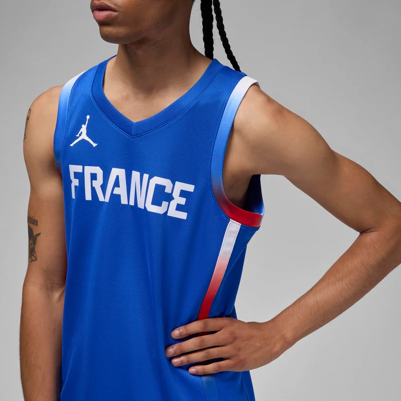 Jordan Blue Men's France Limited Road Basketball Jersey for Men | Best Price UAE