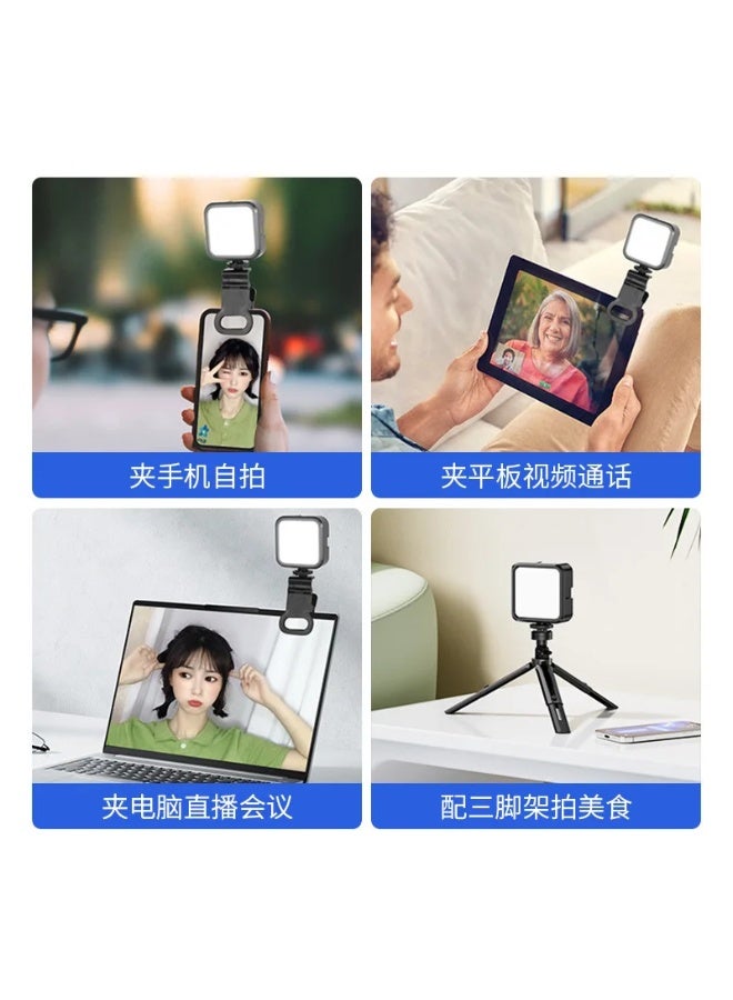 RGB Mini LED Video Fill Light, Wireless Rechargeable Ring Lamp for Makeup Video Live Studio, AY-72 - Image 3