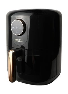 ZOLELE Zolele ZA004 Electric Air Fryer 4.5L Capacity Non-Stick Coating Frying Basket Knob Control Temperature 80-200 Degree Celsius 4D Hot Air Circulation Pull Pan Automatic Power Off s1400W Power - Black  - Image 1