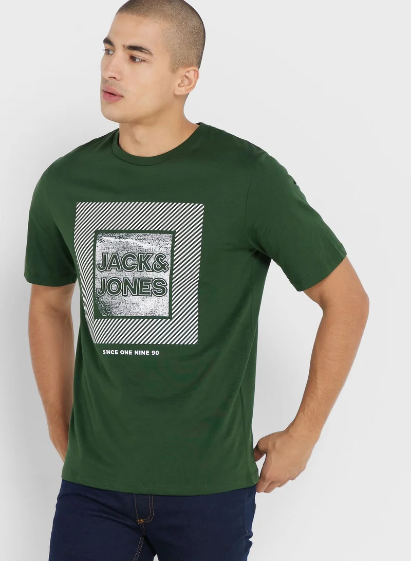 JACK & JONES Graphic Crew Neck T-Shirt