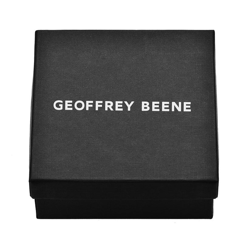 Geoffrey Beene سوار جلد طبيعي مضفر للرجال من جيفري بين، مع إغلاق من الفولاذ المقاوم للصدأ (ذهبي) - Image 3