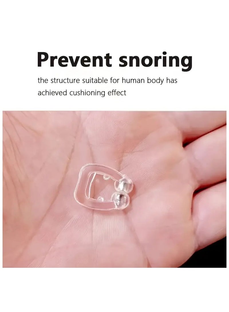 2 قطعة مشبك الأنف المضاد للشخير الإغاثة وقف الشخير الأنف المغناطيسي لسهولة التنفس النوم المريح - Image 4